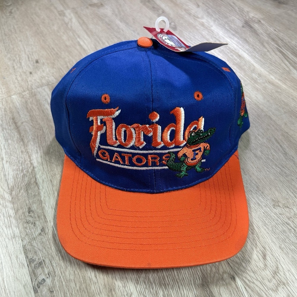 VTG Florida Gators Snapback Hat NWT Collegiate Blue Orange Blockhead Cap